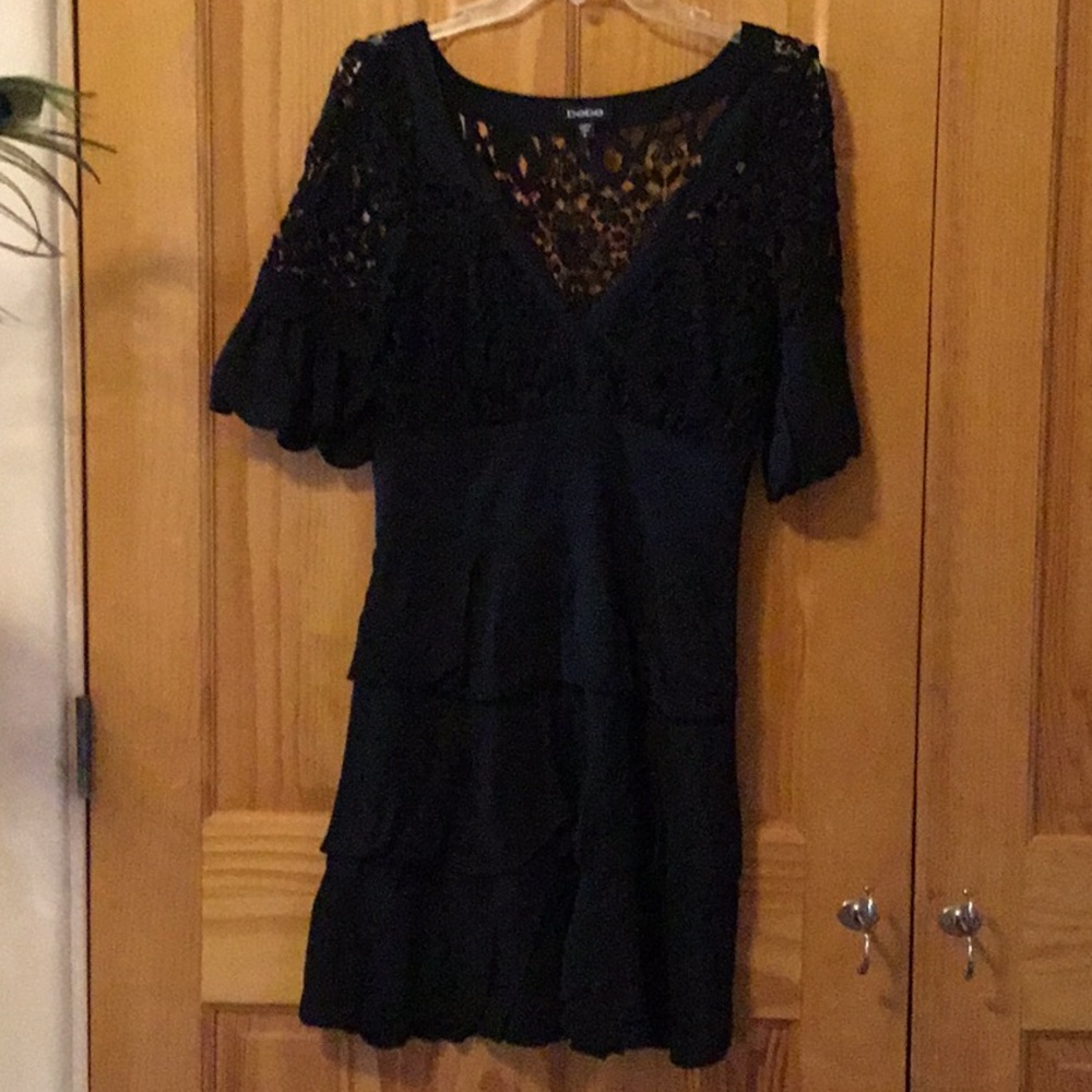 Bebe black lace Dress